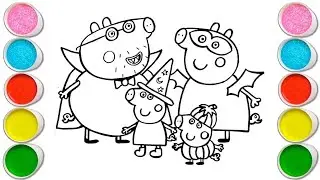 Peppa Pig and Family Drawing, Painting & Coloring For Kids and Toddlers_ Easy Art
