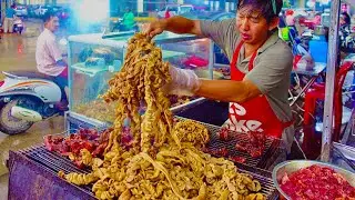 CAMBODIAN Extreme Street FOOD ! MOST Famous Khmer BBQ You Should TRY & more