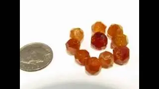 Faceted garnet beads undrilled 40.49 ctw.