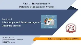 Advantages and Disadvantages of Database Management System | Unit-1 | Lecture-6