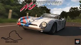 Assetto Corsa AC Legends Battle - Bizzarrini GT - Historic Rouen Les Essarts (Mods)