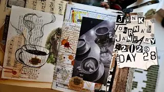 Cozy Coffeeshop for Day 28 &bull; Junk Journal January 2026 &bull; #junkjournaljanuary2026