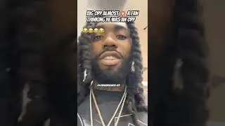 Big Opp Almost 💥 A Fan Thinking He Was An Opp😱 #rap #chicagodrill #bigopp