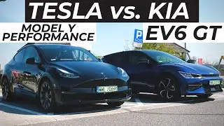 KIA EV6 vs. TESLA MODEL Y w trasie! Kt&oacute;ry samoch&oacute;d jest bardziej efektywny? ⚡️
