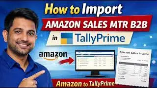 Amazon MTR B2B Sales Import in TallyPrime | Step-by-Step Excel to Tally Import | Excel to tally |FLI