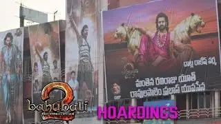 Bahubali2 Movie Hoardings At Theaters / Fans Hungama | Prabhas | Rana | Rajamouli