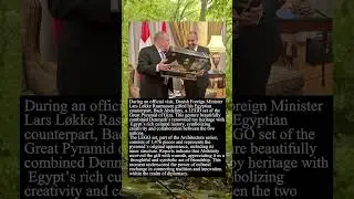 Danish Foreign Minister Gifts LEGO Pyramid to Egypt A Symbol of Friendship #shorts