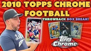 CHASING GRONK ROOKIES! Opening a 2010 Topps Chrome Football Box - Throwback Box Break!