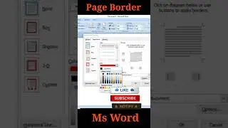 How To Set Page Border In Ms Word।।Page Border Kaise Lagaye Ms Word Me।।#msword #1M_Tech_Knowledge