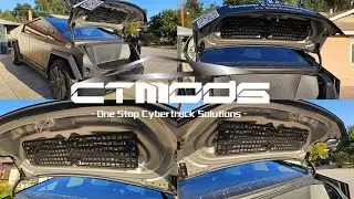 CTMods TesStudio Tesla Cybertruck Front Trunk Organizer Cargo Molle Panels Installation and Review
