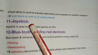 Input and output devices