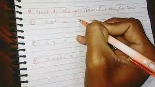 How to change decimal into fraction 