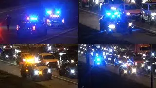 [FATAL MVA] FHP, BSO, and FDOT Units Responding to and On Scene of a Fatal Accident on Interstate 75
