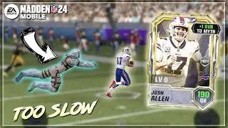 TOTY MYTHIC JOSH ALLEN IS TOO GOOD!! MADDEN MOBILE 24 TOTY MYTHIC GAMEPLAY!!