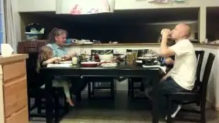 Family dinner time lapse