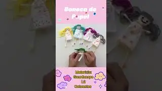 Como fazer boneca de papel ou guardanapo #shorts #educacaoinfantil