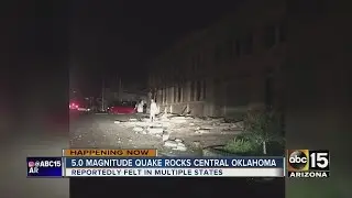5.0 magnitude earthquake reported in Cushing, Oklahoma