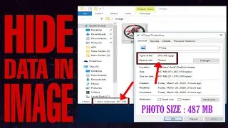 How To Hide Data Inside an Image | Hide Files in Image | Hide Data Behind Image | Arsal Tech