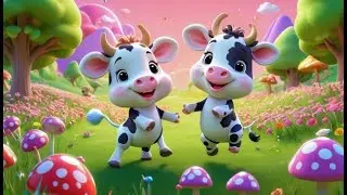 Dancing Baby Cow Boogie 🐄💃 | Fun Nursery Rhyme for Kids | Playful Music Adventure