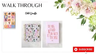 Odd Giraffe 2022 Planner Review and walk through