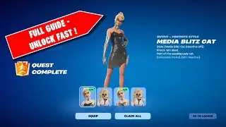 Как быстро разблокировать скин Media Blitz Cat в Fortnite Blitz! (Награды боевого пропуска)