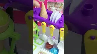 Satisfying Unboxing of Mini Purple Ice Cream Set 💜 | Relaxing ASMR Toy Video