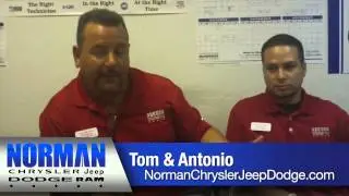 Meet Tom & Antonio at the Service Department from Norman Chrysler Jeep Dodge