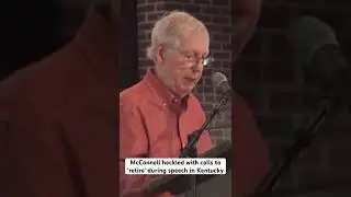 Senate Minority Leader Mitch McConnell, R-Ky., was heckled by a crowd in his home state
