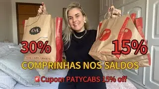 🛍️COMPRINHAS FASHION nos SALDOS - RENNER E C&A  -Cupom PATYCABS 15% off