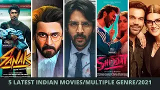 5 LATEST INDIAN MOVIES/MULTIPLE GENRE/2021!!!!!
