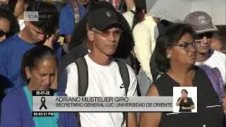 Homenaje en la Universidad de Oriente a los combatientes ca&iacute;dos en Venezuela. #AduanadeCuba