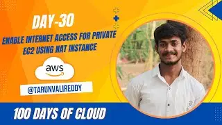 Day : 30 How Create NAT Instance Using EC2  | 100 Days Of Cloud | KK | Tarun valireddy