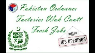 Pakistan Ordinance Factories Jobs 2019