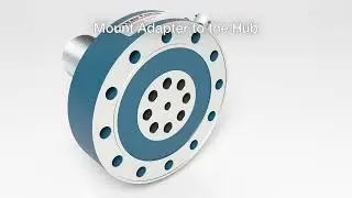 Montage Dauerfeste Kraftaufnehmer 12X8 mit Innenflansch
