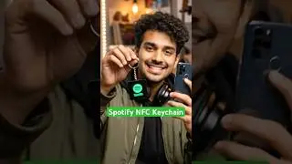 LINQS NFC Spotify Keychain Hang Tag NTAG213 Compatible | Acrylic NFC + QR Music Link