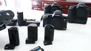 Canon EOS 1 series film camera battery grip options