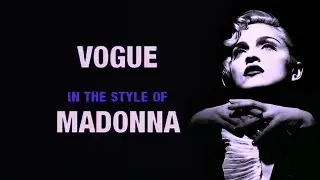 Madonna | Vogue KARAOKE With Backing Vocals