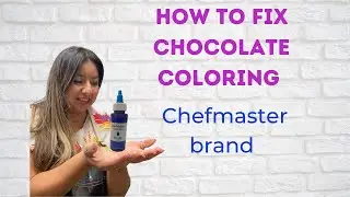 How to fix candy chocolate coloring !