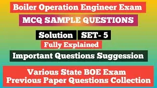 BOE Exam | Sample MCQ Important Question | Various States Previous Year Solved | Practice Set - 5
