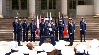 U.S. Coast Guard Silent Drill Team in NYC | Coast Guard City Ceremony