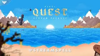 StreamSpell │Pixel Quest Stream Package │ Twitch Overlays for OBS Studio, Streamlabs