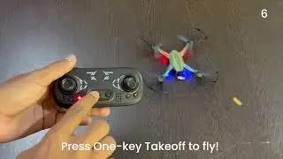 Airpro Altitude Hold Drone with Double Li-Po Rechargeable Battery, 360&deg; Flip, One-Key Return
