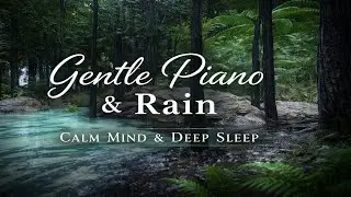 Gentle Piano with Rain in a Forest | Calm Mind & Deep Sleep