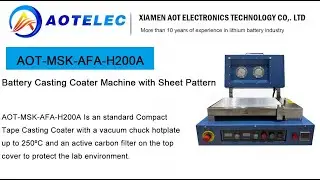 Battery Casting Coater Machine With Heated Vacuum Bed And Doctor Blade