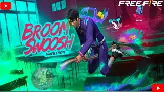 Free Fire Broom Swoosh Travel Emote 😱 || Running Emote In Free Fire Game🔥 || Trouble Night Event ||