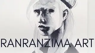 RanRanZima Art #31. Watercolor portrait.