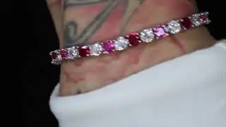 Tennis bracelet, Pink Diamond Tennis bracelet, Ruby Tennis bracelet, Lab Diamond Tennis bracelet