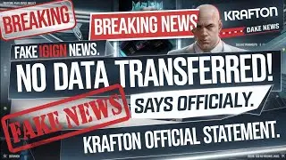 Fake IGN news No Data Transfered Krafton Said Officially. BGMI Official News | Pubg Krafton official