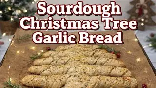 Sourdough Christmas Tree Garlic Bread 🎄 (Step-by-step)