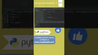 Python : Exceptional Handling | Part 6 | py srt 177